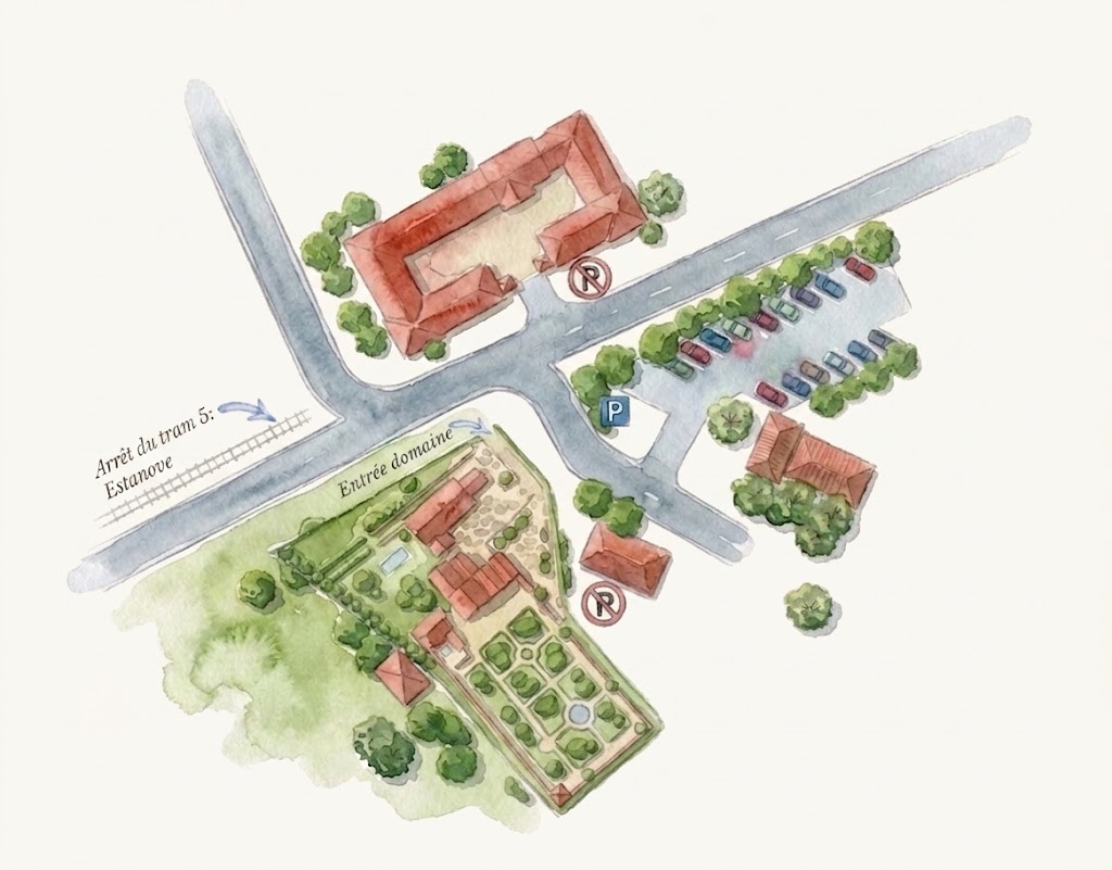 Plan d'accès au parking